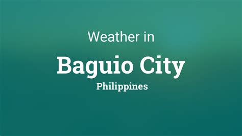 temperature now in baguio|Hourly forecast for Baguio City, Philippines .